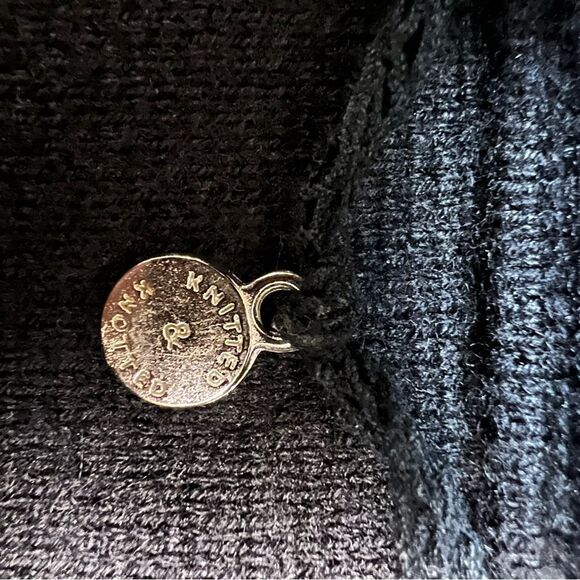 Anthropologie Knitted & Knotted Crochet Trim Mock Neck Sweater - Picture 10 of 12